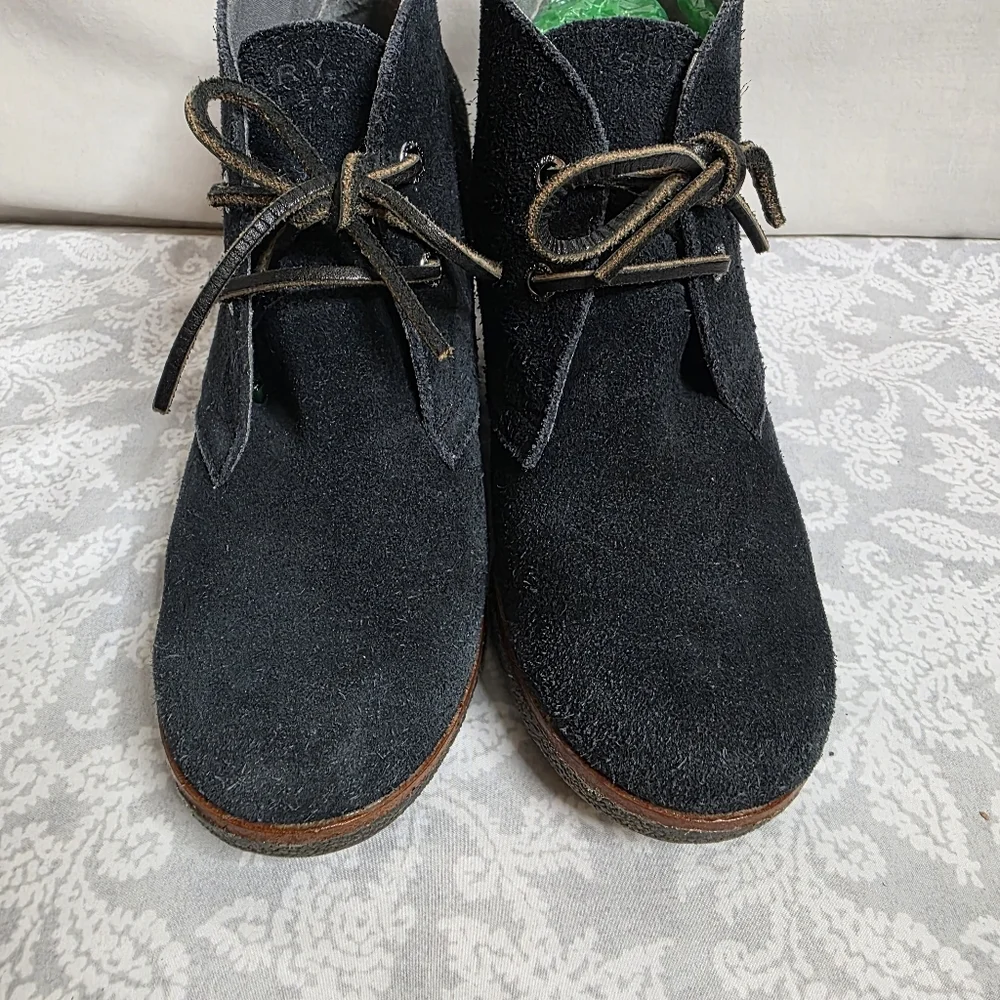 Sperry Top Sider Womens Black Wedges Size 7 - Picture 4 of 9